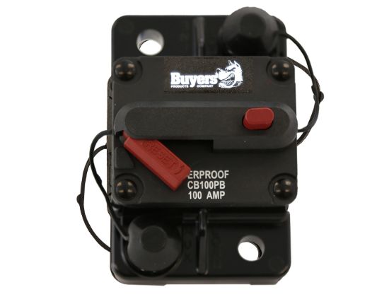 BUYERS PROD CIRCUIT BREAKER 100AMP PUSH-TO-TRIP - CB100PB