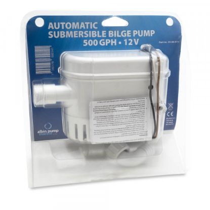 ALBIN AUTOMATIC BILGE PUMP 500 GPH 12V - 0104015