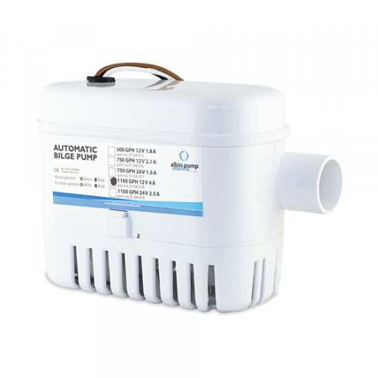 ALBIN AUTOMATIC BILGE PUMP 1100 GPH 12V - 0104018