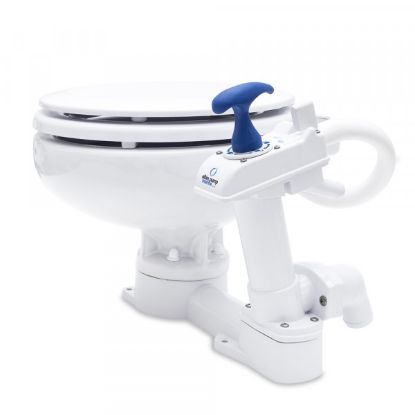 ALBIN MARINE TOILET MANUAL COMPACT LOW - 0701003