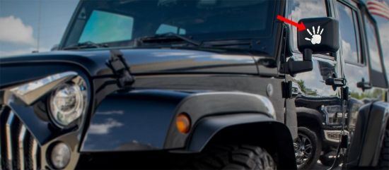 AMERICAN CAR WAVE HANDS SIDE VIEW SATI SS 2PC 3' - 142036