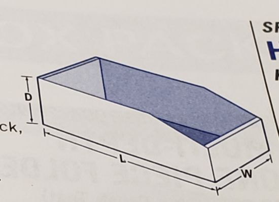 BOX2BUSINESS 12' X 4' X 4-1/2' BIN BOX - B4
