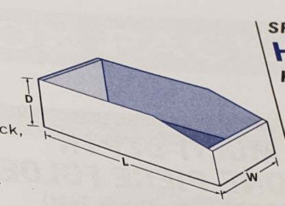 BOX2BUSINESS 12' X 6' X 4-1/2' BIN BOX - B6