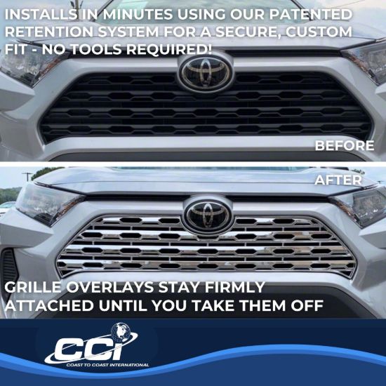 COAST2COAST GI 19-24 RAV4 CHROME 2 PC - GI500