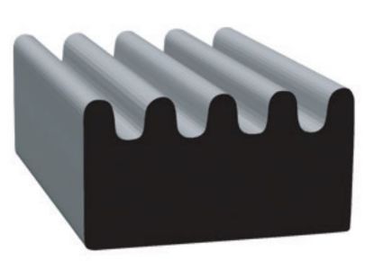 CLEAN SEAL .375 X .625 X 50' RIBBED EPDM - 103H250