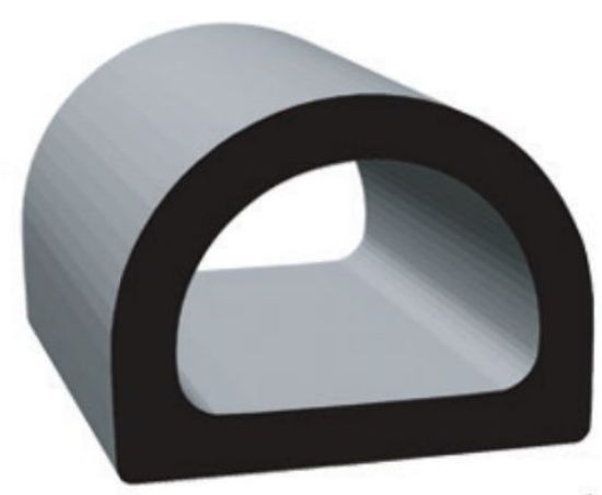 CLEAN SEAL .562 X .750 'D'  EPDM  BL - 135H250