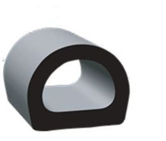 CLEAN SEAL .760 X .93 'D' EPDM  W/ST  BLK - 1750ST50