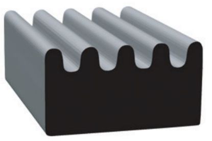 CLEAN SEAL .312 X .500 RIBBED  EPDM - 2897H250