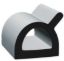 CLEAN SEAL .695 X .695 'D'  EPDM  BL - 5036H250