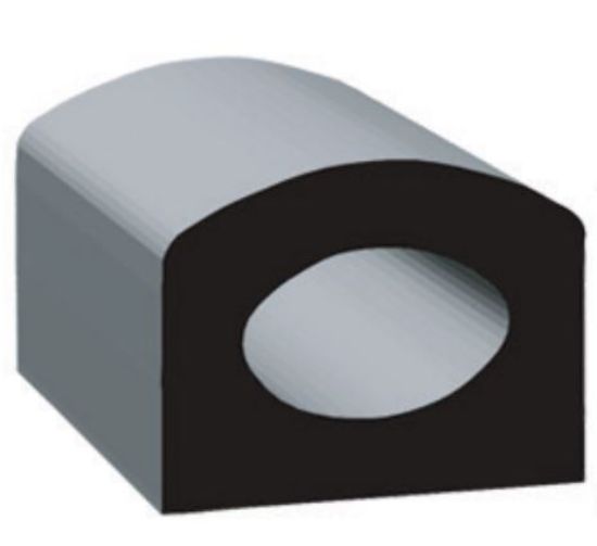 CLEAN SEAL .50 X .625 'D'  EPDM  BLA - 50512H250