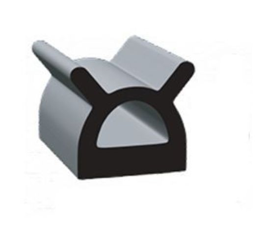 CLEAN SEAL .695 X .56'D W/EARS' EPDM  W/ST BLK - 9187ST50