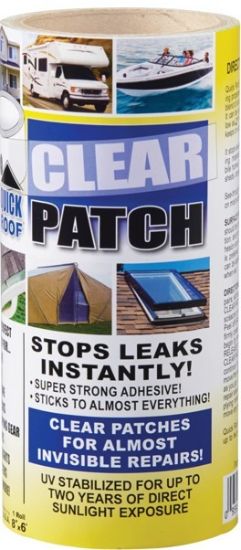 COFAIR PROD QUICK ROOF CLEAR PATCH-TAPE 8'X6' - QRCP86