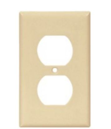 COOPER WIRE DUPLEX PLATE - IVORY - 2132VBOX