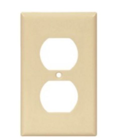 COOPER WIRE DUPLEX PLATE - IVORY - 2132VBOX