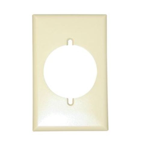 COOPER WIRE RECEPTACLE COVER IVORY - 2168VBOX