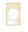 COOPER WIRE RECEPTACLE COVER IVORY - 2168VBOX