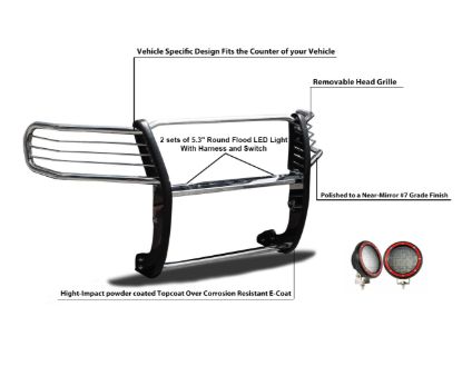 BLACK HORSE GRILLE GUARD KIT - 17H151402R