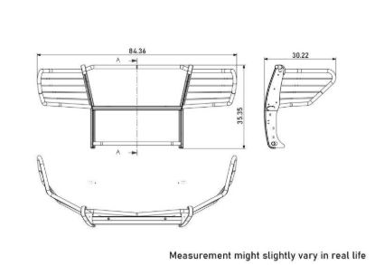 BLACK HORSE GRILLE GUARD KIT - 17NR27MAFB