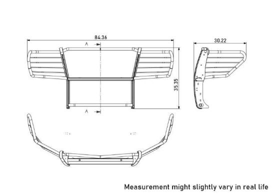 BLACK HORSE GRILLE GUARD KIT - 17NR27MAFB