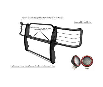 BLACK HORSE GRILLE GUARD KIT - 17TU26MAFR