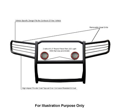 BLACK HORSE GRILLE GUARD KIT - 7A080200FR