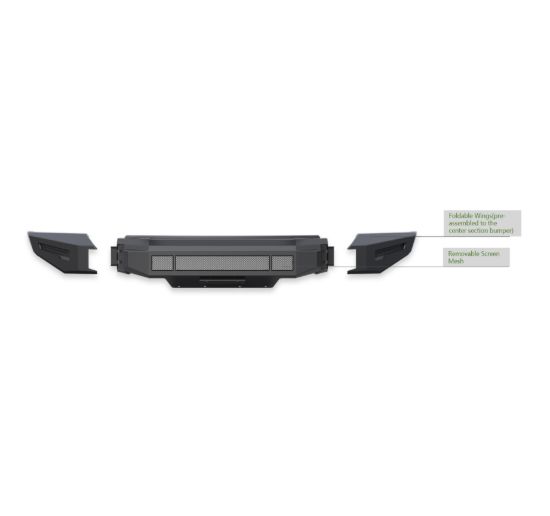 BLACK HORSE MAT BLK ARMR II HD MODU FRNT BMPR - AFBSI20BU