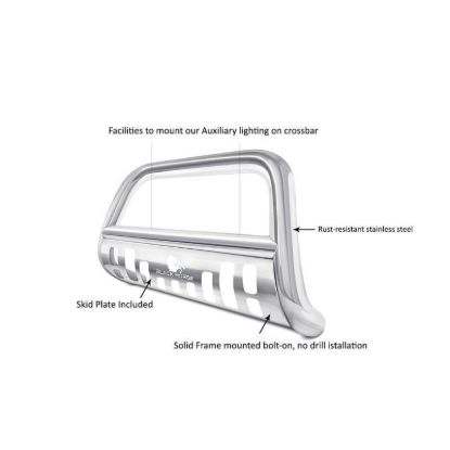 BLACK HORSE 2009-2015 HONDA PILOT BULL BAR-BULL - BBH1409SP