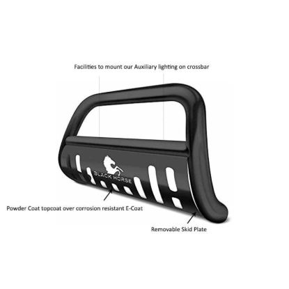 BLACK HORSE MATTE BLACK BULL BAR - CBBC6502SP