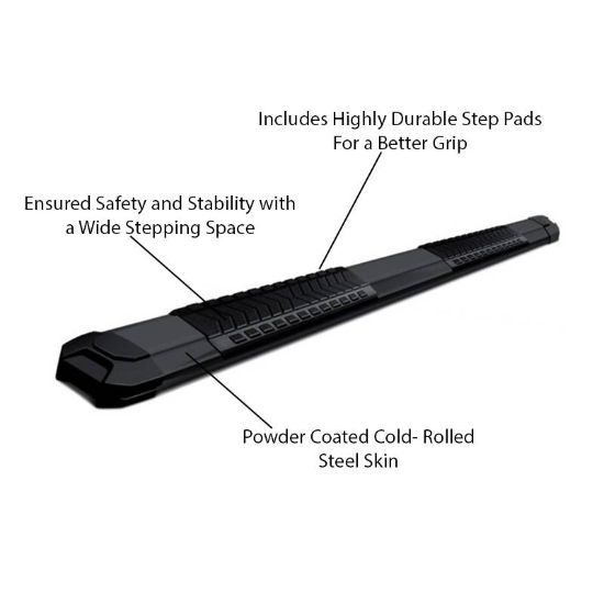 BLACK HORSE 2010-2019 RAM 2500 RUNNING BOARDS-C - GRAM0979BK