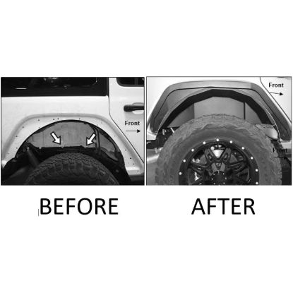 BLACK HORSE REAR INNER FENDER FLARES - INFG20
