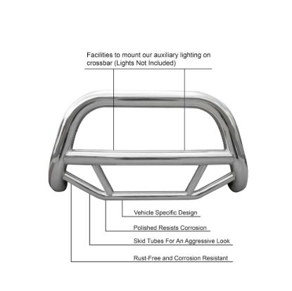 BLACK HORSE 2002-2006 HONDA CR-V BULL BAR-MAX B - MBSHOB3301