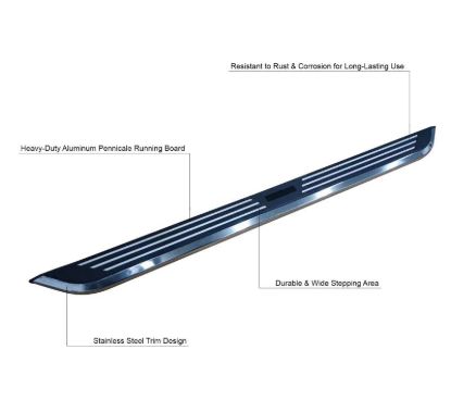 BLACK HORSE PINNACLE RUNNING BOARDS - PIL170