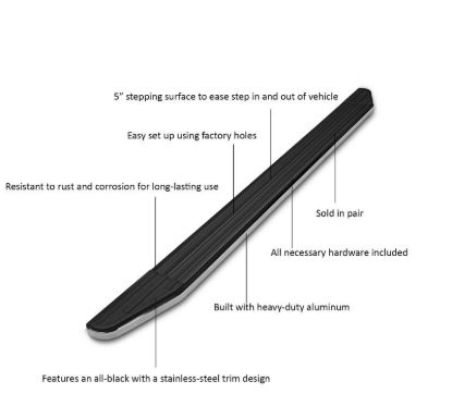 BLACK HORSE PREMIUM RUNNING BOARDS - PRT369