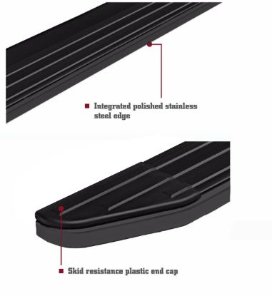 BLACK HORSE PEERLESS RUNNING BOARDS - PRT579BK