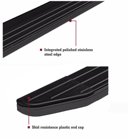 BLACK HORSE PEERLESS RUNNING BOARDS - PRT579BK