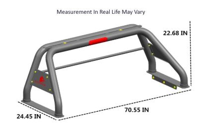 BLACK HORSE CLASSROLBAR .5TON SS ALL 01-19 - RB001SS