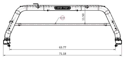 BLACK HORSE CLASSIC ROLL BAR - RB20BK