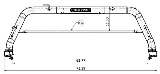 BLACK HORSE CLASSIC ROLL BAR - RB20BK