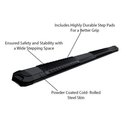 BLACK HORSE 2005-2019 TOYOTA TACOMA RUNNING BOA - RNTOTA79BK