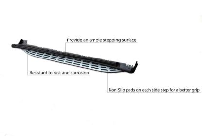 BLACK HORSE OEM REPLICA RUNNING BOARDS - RX167
