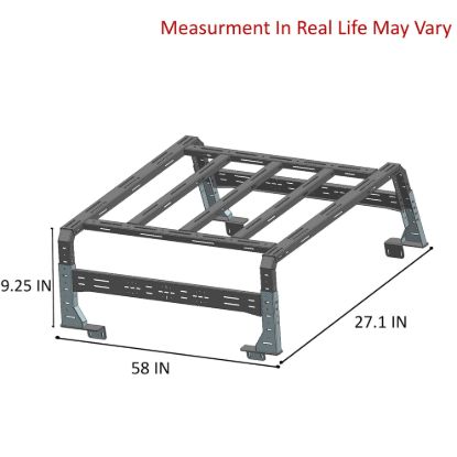 BLACK HORSE SANDY BLK OVERLAND BED RACK - TR11B