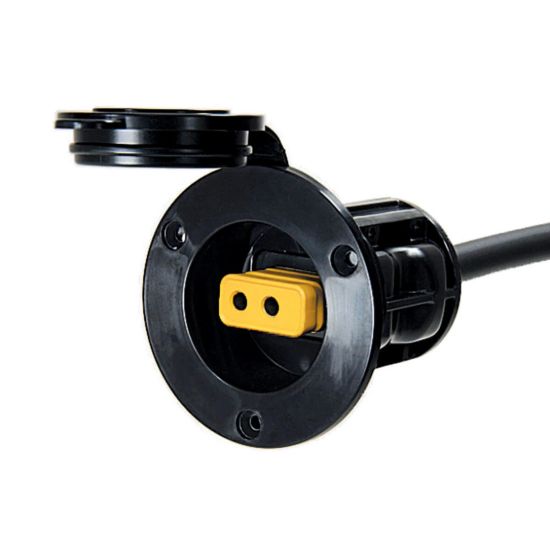 CANNON FLUSH MOUNT POWER PORT (BLACK) - 1903012