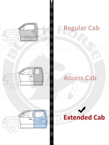 BLACK HORSE SILVER VORTEX RUNNING BOARDS - VOT870
