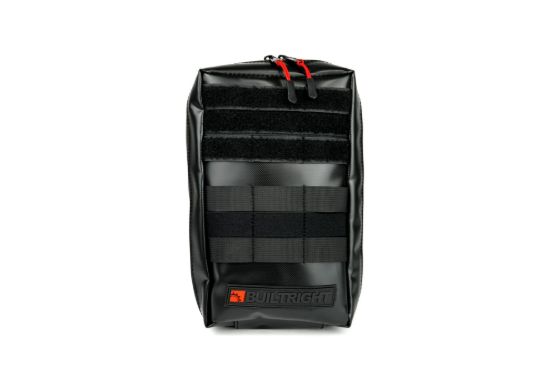 BUILTRIGHT MOLLE POUCH  BLACK - SMALL  6' X 10 - 105101