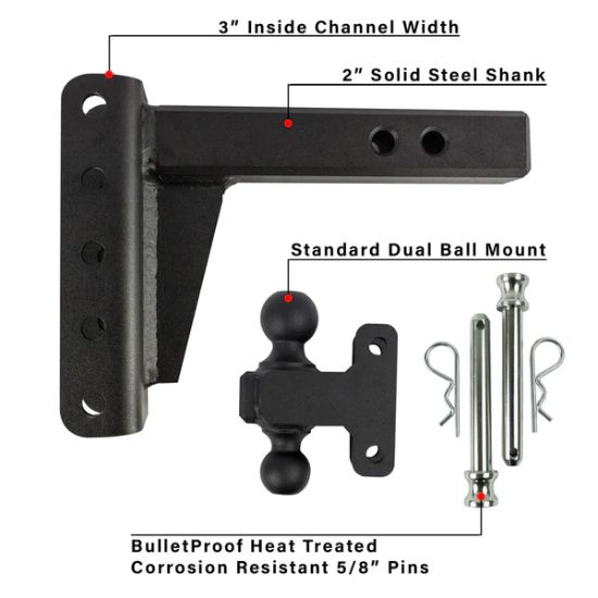BULLETPROOF 2.0' EXTREME DUTY 4' DROP/RISE - ED204