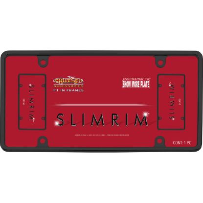 CRUISER SLIM RIM BLACK LIC FRAME - 21350
