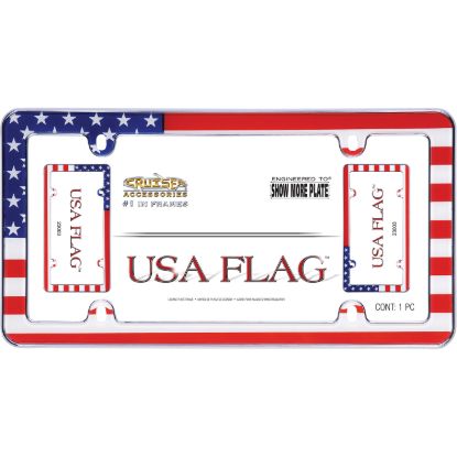 CRUISER USA FLAG CHROME - 23003