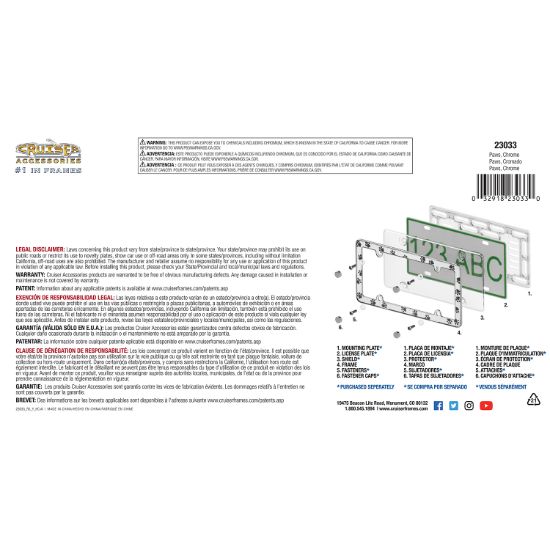 CRUISER PAWS CHROME - 23033
