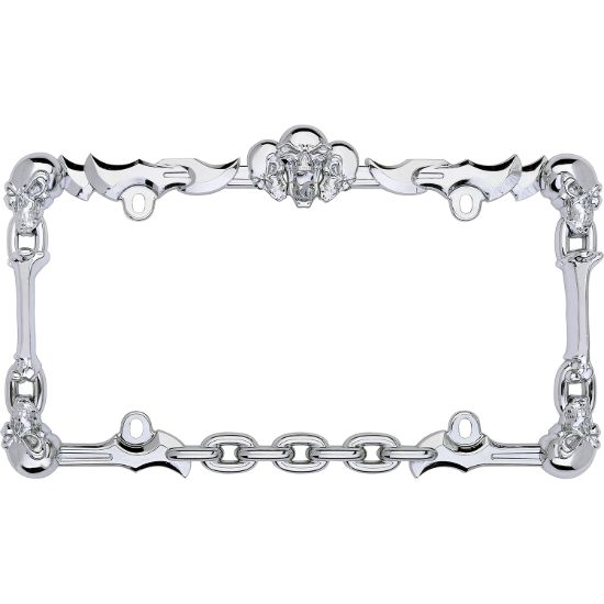 CRUISER SKULL & BONE  CHROME - 25231