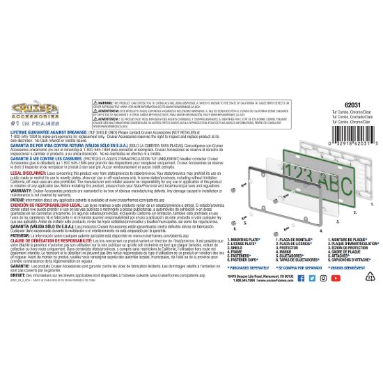 CRUISER TUF COMBO  CHROME/CLEAR - 62031